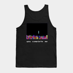 Funny Tetris Design - You complete me - Valentine's Day Gift Tank Top